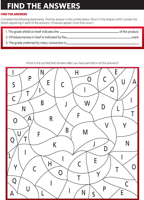 find the worksheet answers